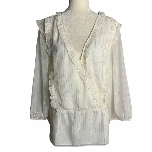 CURATD x LTS Frill Detail Top 16 White Gold - Picture 1 of 6